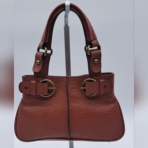 Adrienne Vittadini Vintage Inspired Pebbled Leather Handbag
